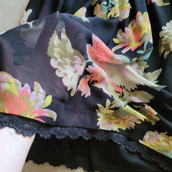Anthropologie Maeve Violetta sheer floral babydoll dress size small - Picture 9 of 15